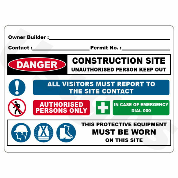 Owner Builder Signs - Signage & Printing | Neon Signage | Flag-U Signs